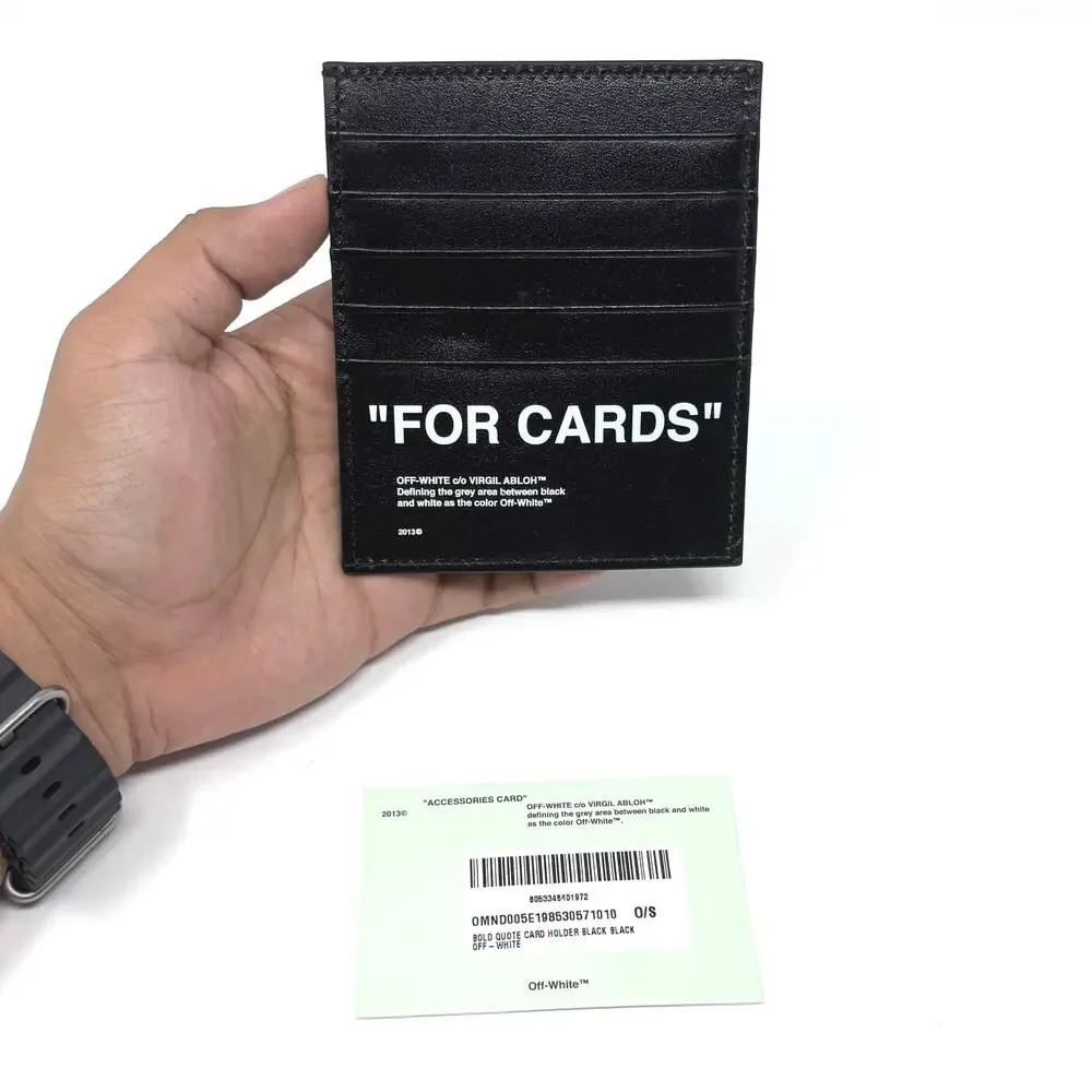 Off-White Leather Cardholder Wallet - Picture 6 of 11